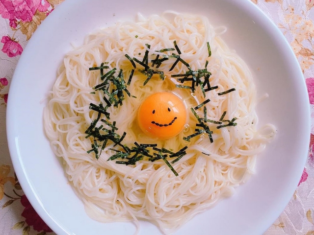 夏といえばそうめん。つるつるで、食欲ダウンしていても食べられる♪