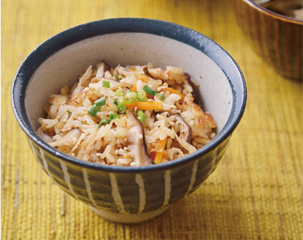 切干大根とツナの炊き込みご飯