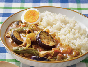 夏野菜とポークのカレー