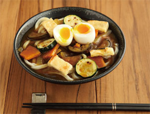 夏野菜のカレーうどん