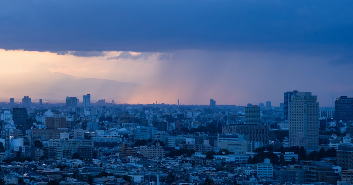 ゲリラ豪雨の画像