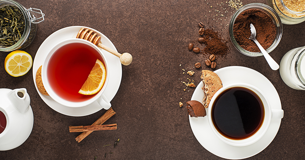 コーヒーやお茶の画像