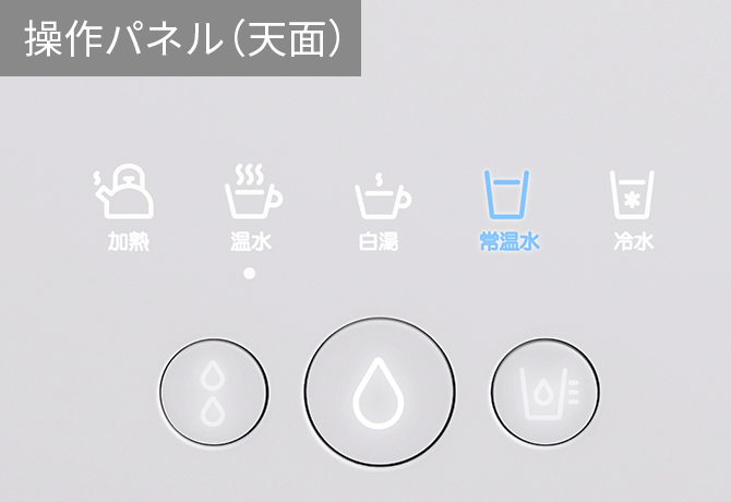 操作パネル（天面）