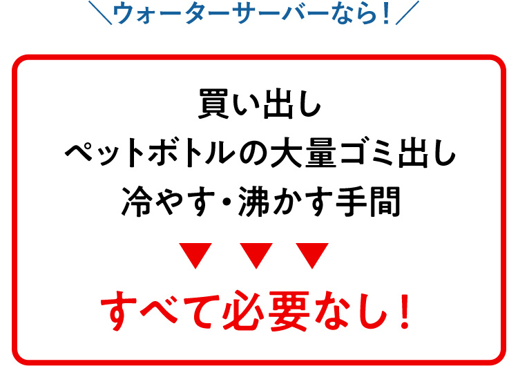 ウォーターサーバーなら！