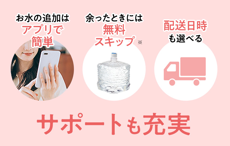 サポートも充実