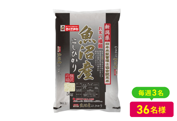 魚沼産こしひかり5キロ