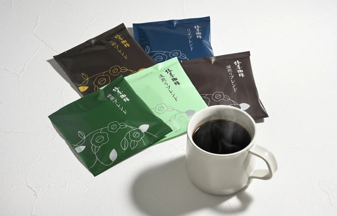 椿屋珈琲 ブレンドドリップ飲み比べ5種とコーヒー